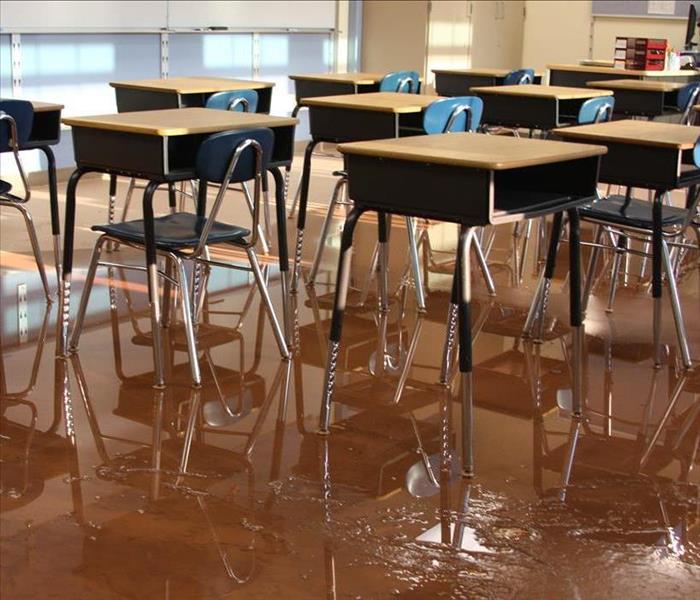 Water Damage in a School
